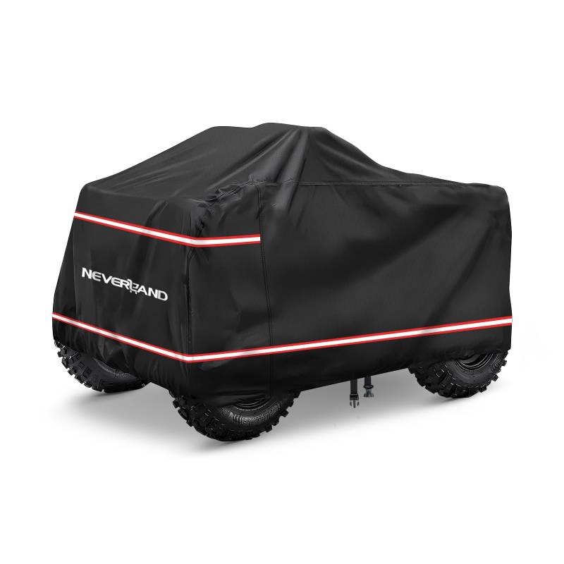 XL Quad ATV Abdeckplane NEVERLAND Quad ATV Fahrzeug Abdeckung Schutz Cover Abdeckung Phosphoreszierend Wasserdicht Winterfest Staubdicht Regen UV-Schutz Wasserfest 210D 210 * 120 * 115cm von NEVERLAND