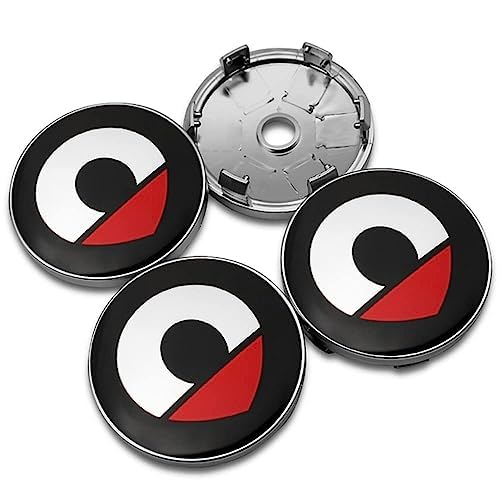 4 Stück Nabendeckel Radnabenkappen für Smart 451 453 Fortwo Forfour 60mm, Radkappen Nabenkappen Felgendeckel Radnabendeckel Radnabenabdeckung Radmittelkappen,B von NEZIH