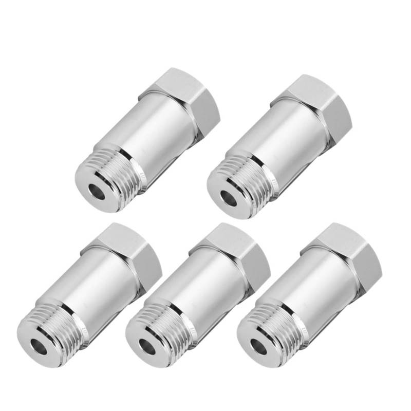 Lambdasonde Regelsonde M18X1,5 Sauerstoff O2 Sensor Extender O2 Sauerstoff Sensor Spacer Auto CEL Fix Check Engine Licht Eliminator Adapter Konverter 1-20 Stücke Sauerstoffsensor Auto (Farbe : 5Pcs) von NEZIH