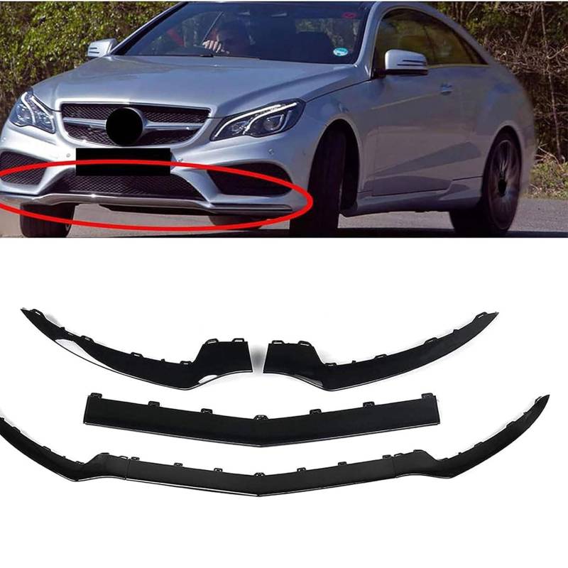 Auto Frontspoiler für Mercedes Benz W207 E-Class E200 E350 2014 2015 2016, Frontstoßstange Spoiler Lippe Splitter Frontlippe Diffusor Body Kit, Auto Zubehör von NFNFFC