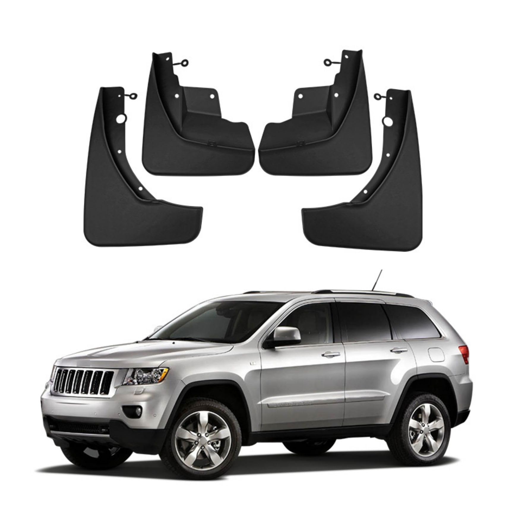 Schmutzfänger für Jeep Grand Cherokee 2011-2018 2019 2020 2021, 4 Stück Vorne Hinten Kotflügel Spritzschutz Rad Schützen Zubehör von NFNFFC