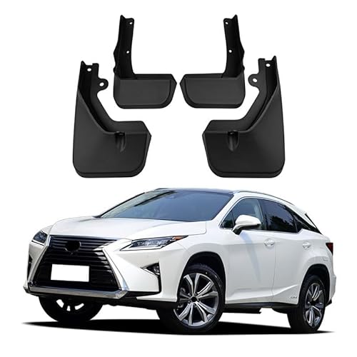 Schmutzfänger für Lexus RX 2016-2019, 4 Stück Vorne Hinten Kotflügel Spritzschutz Rad Schützen Zubehör von NFNFFC