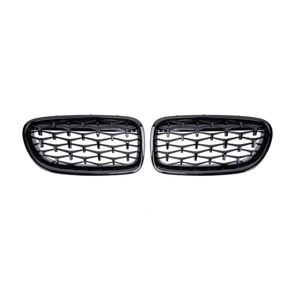 Auto-Frontgrillgitter Auto Front Niere Stoßstange Grill Gitter Diamant Stil Racing Grille Für BM&W Für 5 Serie F10 F11 F18 520 523 525 530i M5 2010-2016 2017 Front Kühlergrille(Schwarz glänzend) von NFNVEKESD