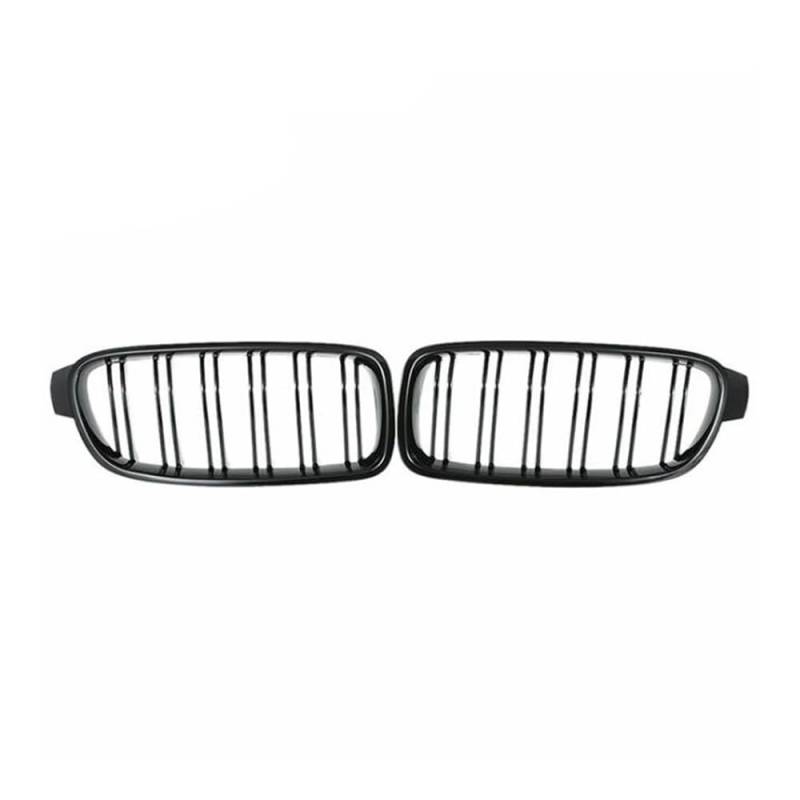 Auto-Frontgrillgitter Carbon Fiber Auto Front Grill Stoßstange Niere Kühlergrill Für BM&W Für 3 Serie F30 F31 2012-2018 Für 320i 325i 328i 330i 335i Racing Gitter Front Kühlergrille(Glossy Black) von NFNVEKESD