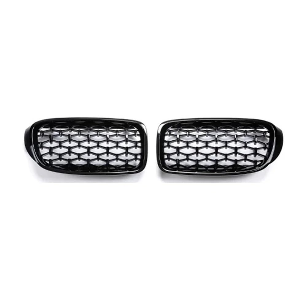 Auto-Frontgrillgitter Für BM&W Für 3 Serie GT F34 Gran Turismo 320i 328i 330i 335i 325d 2012-2019 Diamant Auto Front Niere GrillsGrille Auto Racing Grills Front Kühlergrille(Schwarz glänzend) von NFNVEKESD