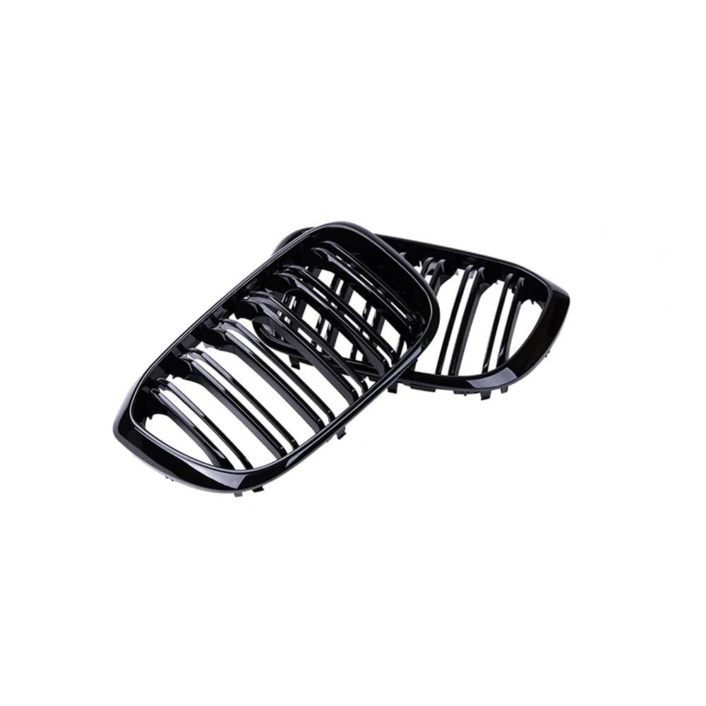 Auto-Frontgrillgitter Für BM&W Für X3 G01 G08 2019 2020 2021 Auto Vorderen Stoßfänger Grille Niere Racing Grills Doppel Lamellen Auto ABS Glanz Schwarz Gitter Front Kühlergrille(Schwarz glänzend) von NFNVEKESD