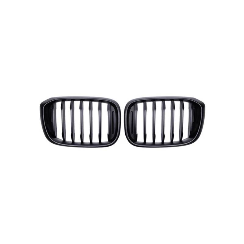 Auto-Frontgrillgitter Für BM&W Für X3 X4 G01 G02 G08 2018 2019 2020 Schwarz Glänzender Kühlergrill Auto-Fronthaubengitter Stoßstangen-Nierengrill Renngrill ABS Autogrill Front Kühlergrille(Matt-schwar von NFNVEKESD