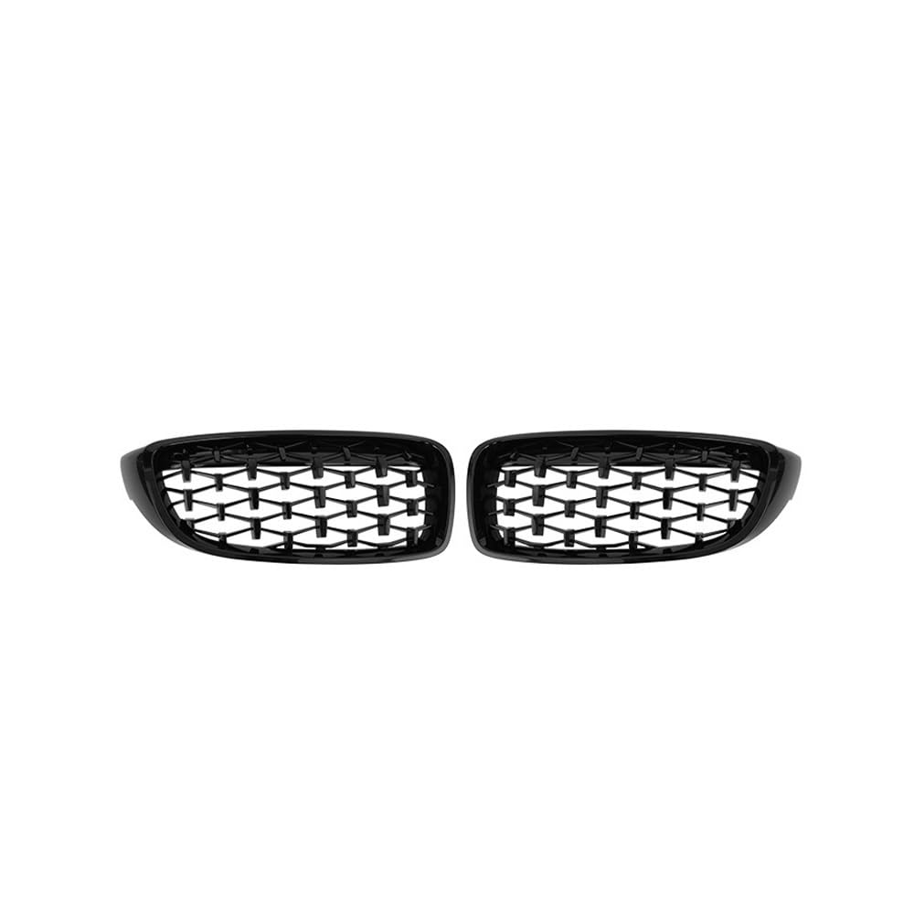 NFNVEKESD Auto-Frontgrillgitter 2 Stück Frontstoßstange Diamond Nierengrill Renngitter Für BM&W F32 F33 F36 F80 F82 2013–2018 Cabriolet Coupe 425i 430i 440i 435i Front Kühlergrille(Black) von NFNVEKESD