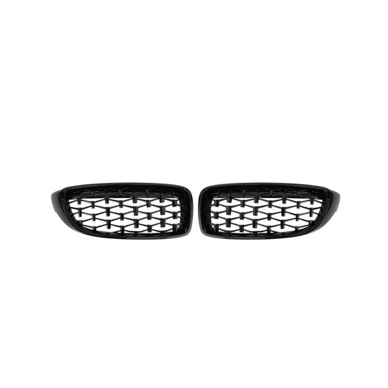 NFNVEKESD Auto-Frontgrillgitter 2 Stück Frontstoßstange Diamond Nierengrill Renngitter Für BM&W F32 F33 F36 F80 F82 2013–2018 Cabriolet Coupe 425i 430i 440i 435i Front Kühlergrille(Black) von NFNVEKESD