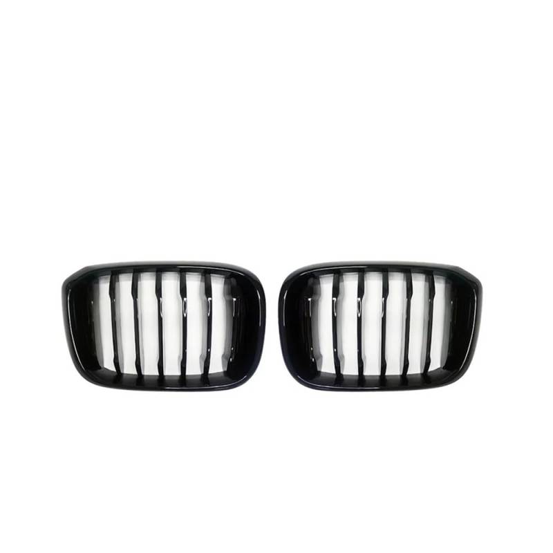 NFNVEKESD Auto-Frontgrillgitter 2PCS Eine Lamelle Grill Vorne Niere Gitter Für BM&W Für 3 4 X3 X4 G01 G02 G08 2018 2019 2020 2021 Glänzend Matt Schwarz Racing Grills Front Kühlergrille(Glossy Black) von NFNVEKESD