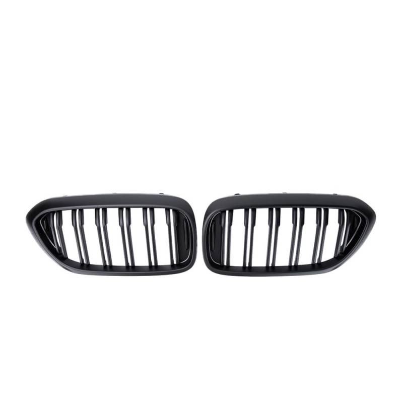 NFNVEKESD Auto-Frontgrillgitter ABS-Doppellamellen Glänzend Schwarz Für BM&W Für 5er G30 G38 525I 530I 540I 550I 2017 2018 2019 2020 Front Kühlergrille(Matt-schwarz) von NFNVEKESD