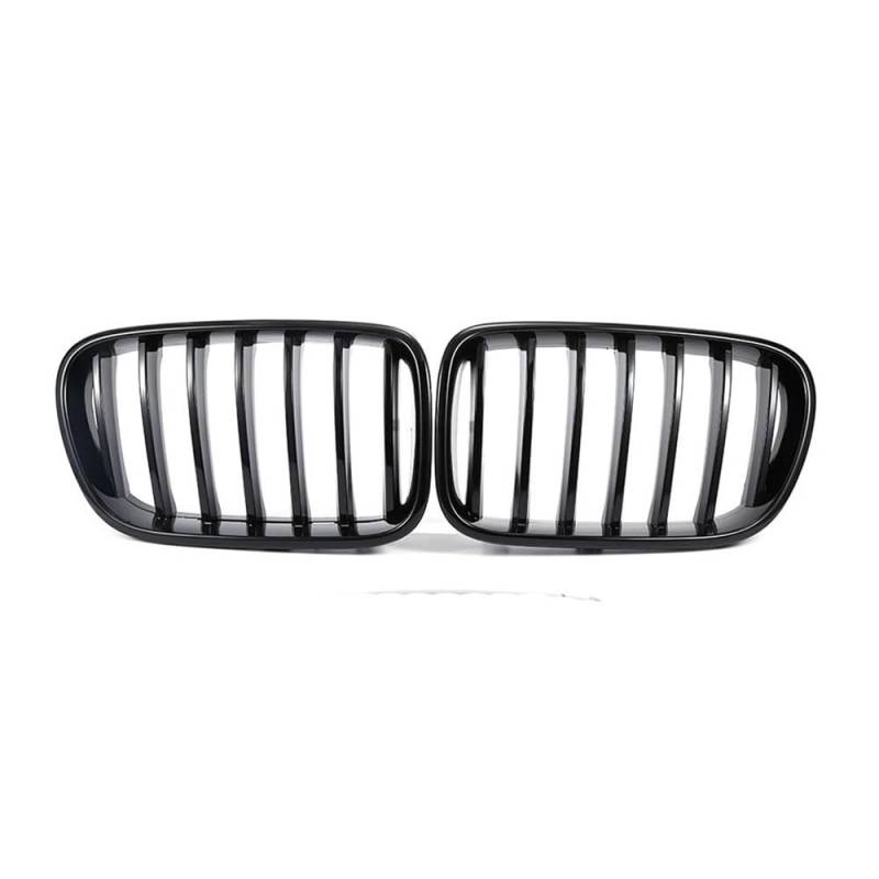 NFNVEKESD Auto-Frontgrillgitter ABS Glanz Schwarz Sport Niere Kühlergrill Für BM&W Für F25 X3 2010 2011 2012 2013 Ersatz Racing Front Stoßstange Grill Front Kühlergrille(Gloss Black A) von NFNVEKESD