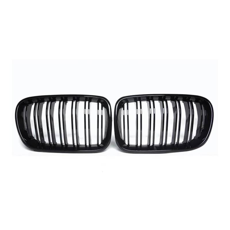 NFNVEKESD Auto-Frontgrillgitter ABS Glanz Schwarz Sport Niere Kühlergrill Für BM&W Für F25 X3 2010 2011 2012 2013 Ersatz Racing Front Stoßstange Grill Front Kühlergrille(Schwarz glänzend) von NFNVEKESD