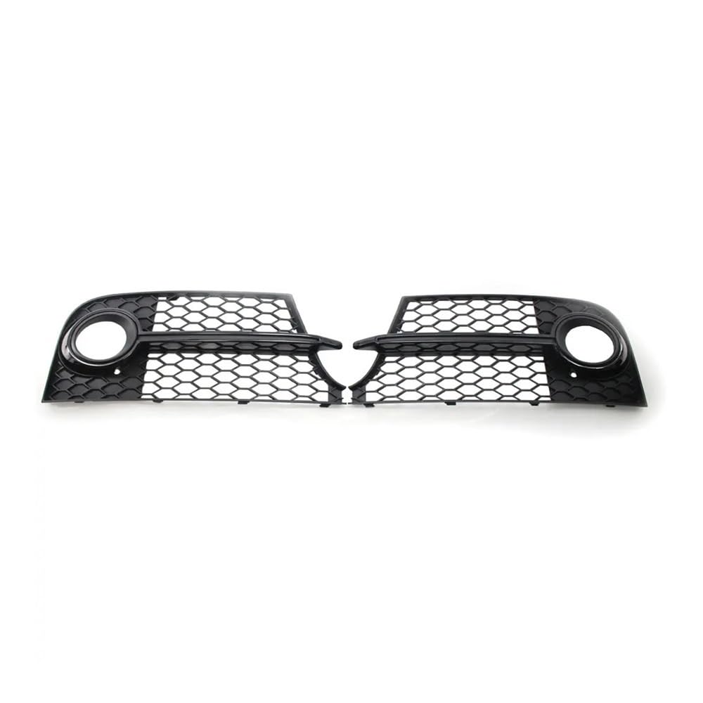 NFNVEKESD Auto-Frontgrillgitter Auto Front Nebel Licht Grill Abdeckung Für Für TT MK2 TTS 2011 2012 2013 2014 8J0807681KT94 8J0807682KT94 Front Kühlergrille(Bright Black) von NFNVEKESD