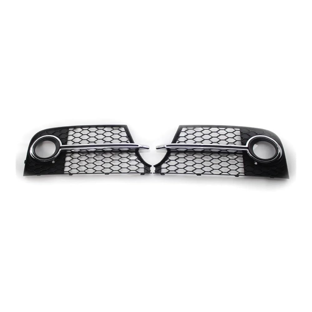 NFNVEKESD Auto-Frontgrillgitter Auto Front Nebel Licht Grill Abdeckung Für Für TT MK2 TTS 2011 2012 2013 2014 8J0807681KT94 8J0807682KT94 Front Kühlergrille(Chrom) von NFNVEKESD