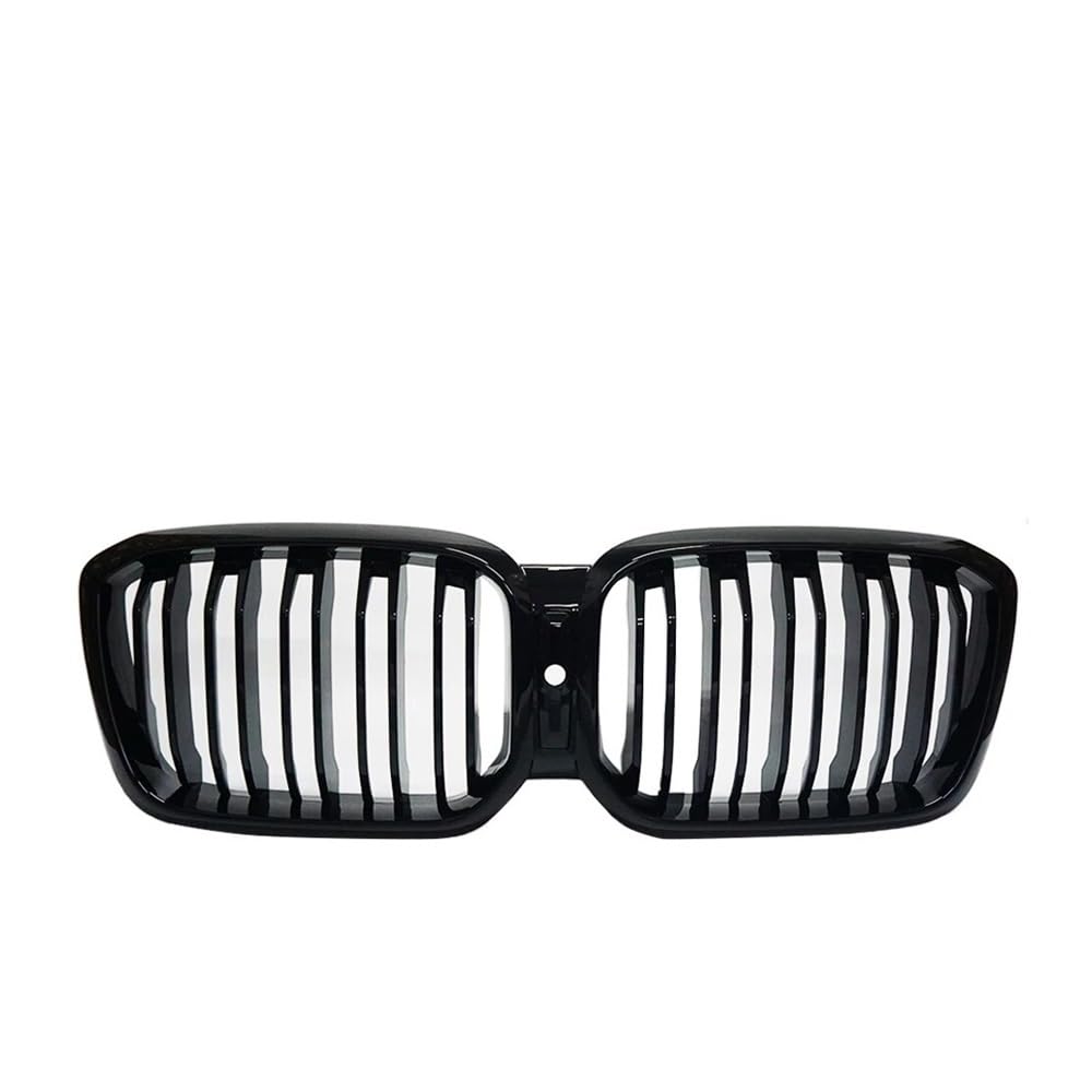 NFNVEKESD Auto-Frontgrillgitter Auto Frontschürze Racing Grill Für BM&W Für X3 G01 X4 G02 2022 + Dual Lamellen Doppel Linie Glanz Schwarz Niere Grille Auto Ersatz Front Kühlergrille(with Hole) von NFNVEKESD