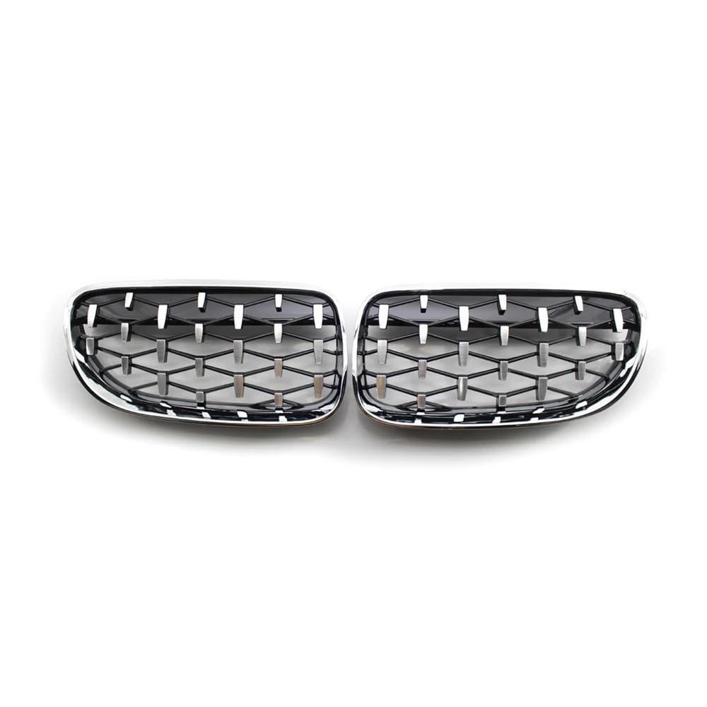 NFNVEKESD Auto-Frontgrillgitter Auto-Frontstoßstangengitter Im Diamant-Meteor-Stil Ersatz-Renngitter Für BM&W Für 3er-Reihe E92 E93 LCI 2-Türer 2010 2011 2012 Front Kühlergrille(Sliver) von NFNVEKESD