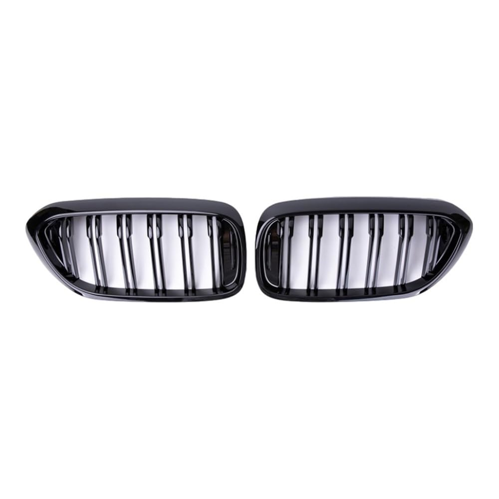 NFNVEKESD Auto-Frontgrillgitter Auto Frontstoßstangengrill Nieren-Renngrill Doppellinien-Lamellengitter Für BM&W Für 5er G30 G38 525I 530I 540I 550I 2018 2019 2020 Front Kühlergrille(Matt-schwarz) von NFNVEKESD