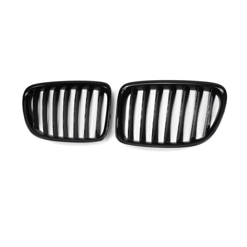 NFNVEKESD Auto-Frontgrillgitter Auto-Frontstoßstangengrill Nierengrill Glänzend Schwarze Gitter Für BM&W Für X1 E84 Single Slat Racing Grills 2010-2013 2014 2015 Front Kühlergrille von NFNVEKESD