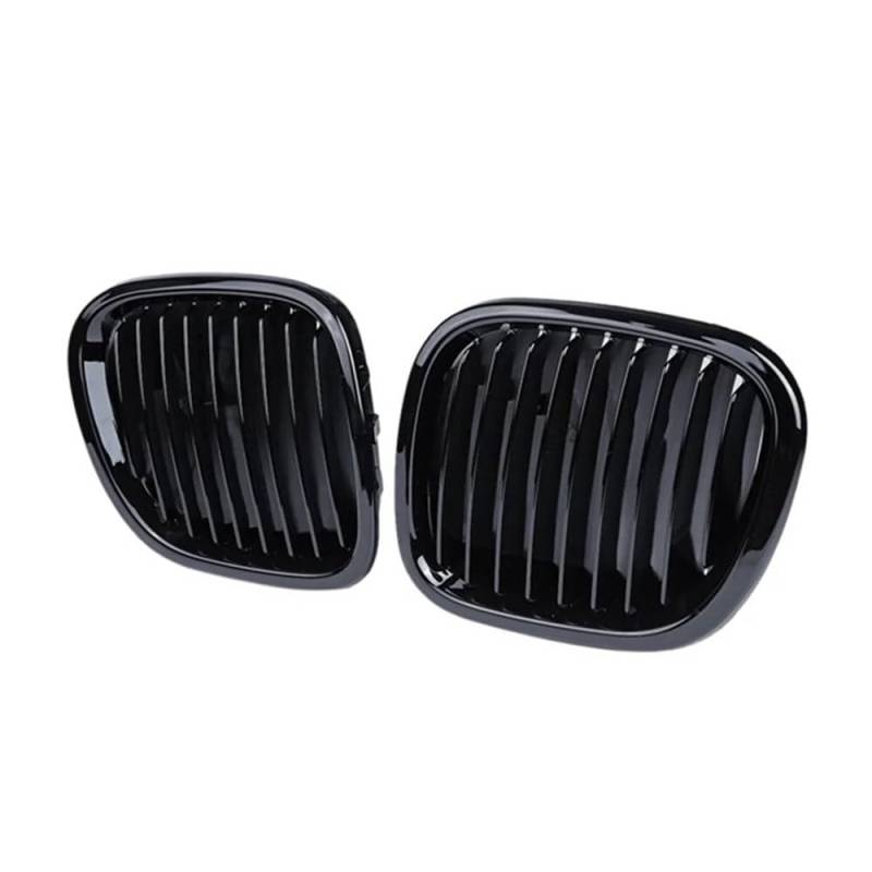 NFNVEKESD Auto-Frontgrillgitter Auto Glänzend Schwarz Fronthaube Nierengrill Mesh Sport Racing Grills Für BM&W Für Z3 Cabrio Coupe 1996-1999 2000 2001 2002 Front Kühlergrille von NFNVEKESD