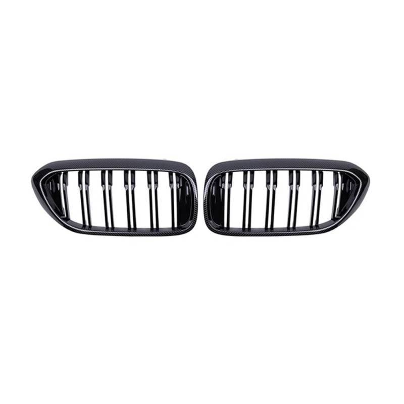 NFNVEKESD Auto-Frontgrillgitter Carbon Fiber Grille Auto Vorderen Stoßfänger Nieren Gitter Racing Grill Für BM&W Für 5 Series G30 G38 525I 530I 540I 550I 2018 2019 2020 Front Kühlergrille(Kohlefaser) von NFNVEKESD