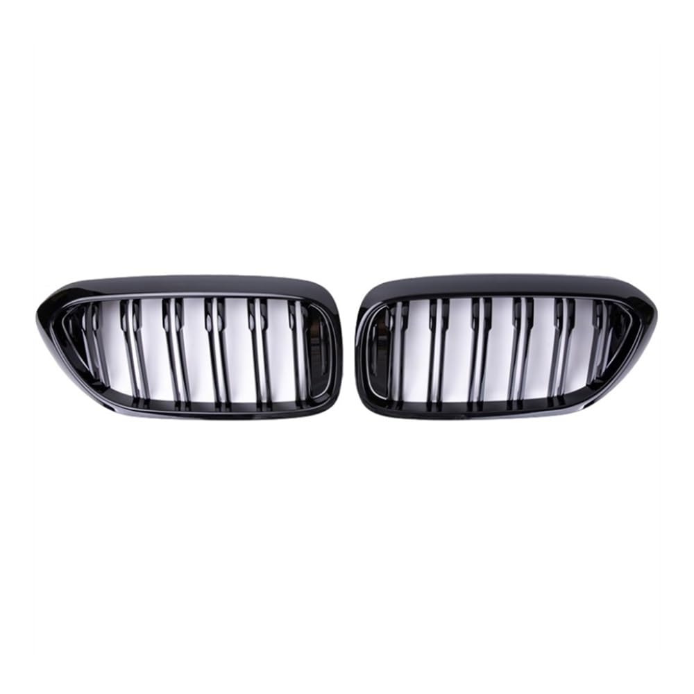 NFNVEKESD Auto-Frontgrillgitter Carbon Grille Für BM&W 5 Series G30 G38 525I 530I 540I 550I 2018 2019 2020 Auto Vorderen Stoßfänger Nieren Grills Racing Grill Front Kühlergrille(Schwarz glänzend) von NFNVEKESD