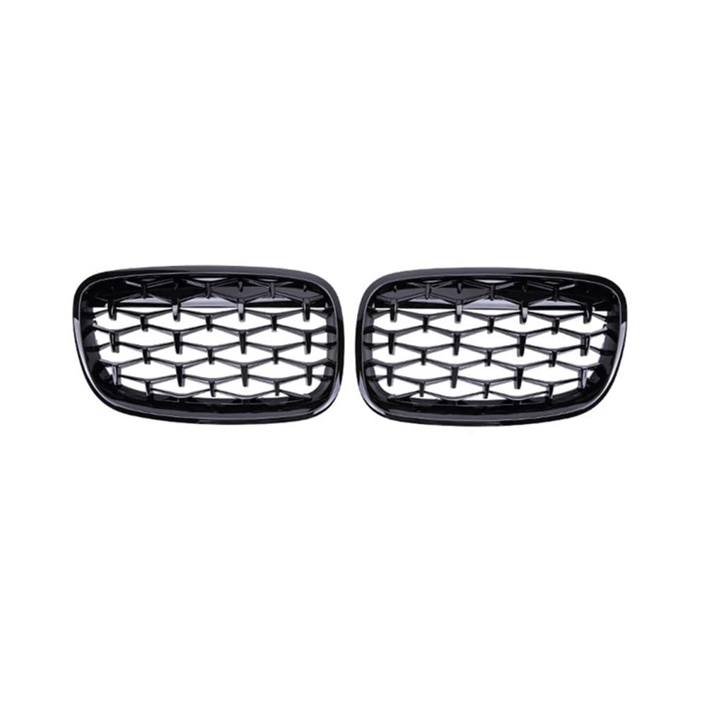 NFNVEKESD Auto-Frontgrillgitter Diamant-Nierengitter Renngrills Frontgrills Auto-Styling-Stil Ersatz Für BM&W Für X5 X6 E70 E71 2008–2012 2013 Front Kühlergrille(Black) von NFNVEKESD