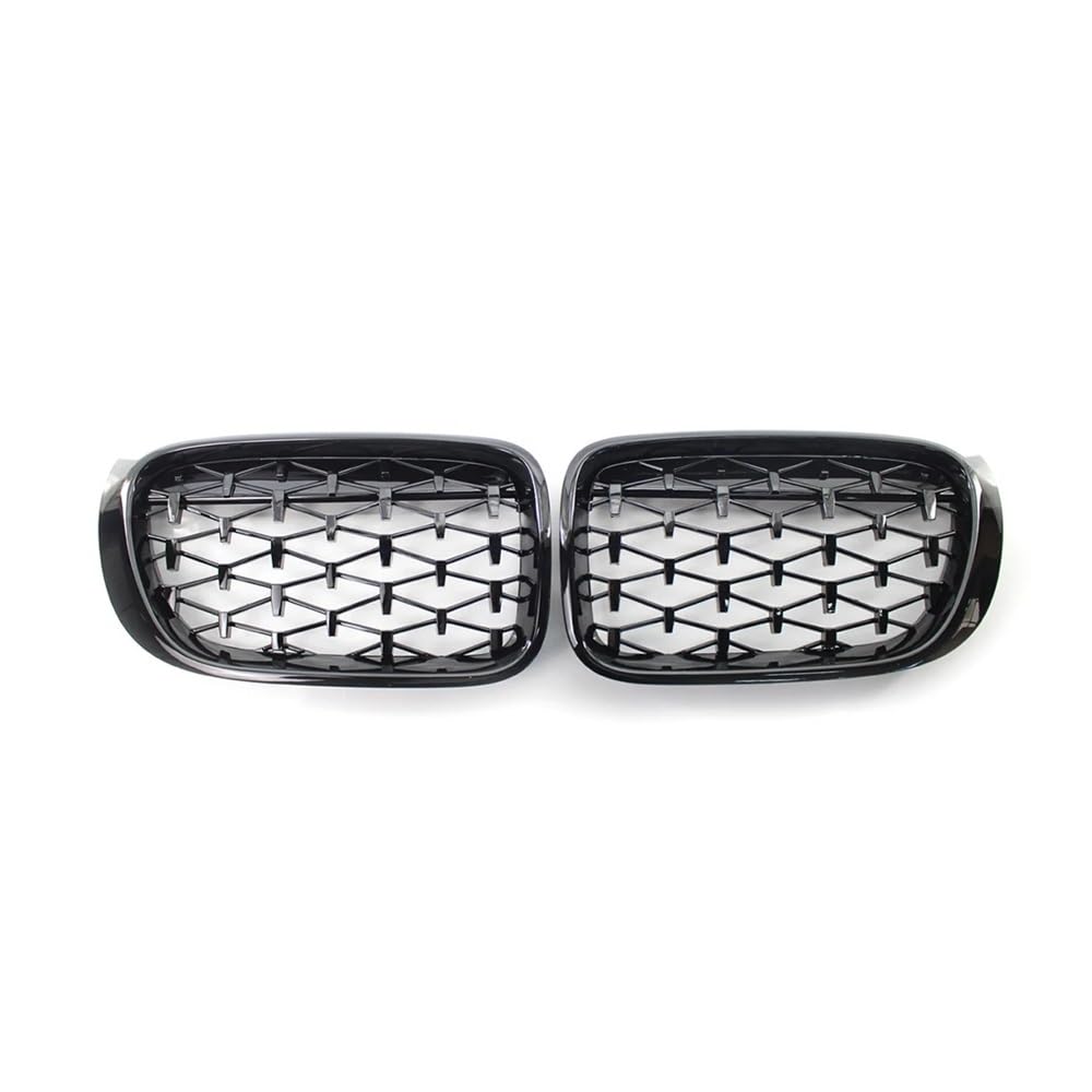 NFNVEKESD Auto-Frontgrillgitter EIN Paar Auto-Front-Nierengrill Im Diamant-Stil Renngrills Für BM&W Für F25 F26 X3 X4 2014 2015 2016 2017 Auto-Styling Front Kühlergrille(Diamond Gloss Black) von NFNVEKESD