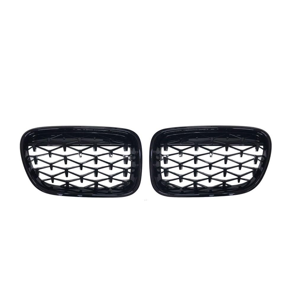 NFNVEKESD Auto-Frontgrillgitter EIN Paar Für BM&W X3 F25 2010 2011 2012 2013 Frontgrill Diamond Nierengitter Chrome Meteor Style Autoersatzteil Front Kühlergrille(Black) von NFNVEKESD