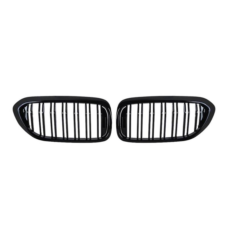 NFNVEKESD Auto-Frontgrillgitter Frontstoßstangengrill Für BM&W Für 5er M5 G30 G31 520i 530i 540i 2016 2017 2018 2019 4-Türer, 2 Lamellen, Schwarzer Nierengrill Front Kühlergrille(Glossy Black) von NFNVEKESD