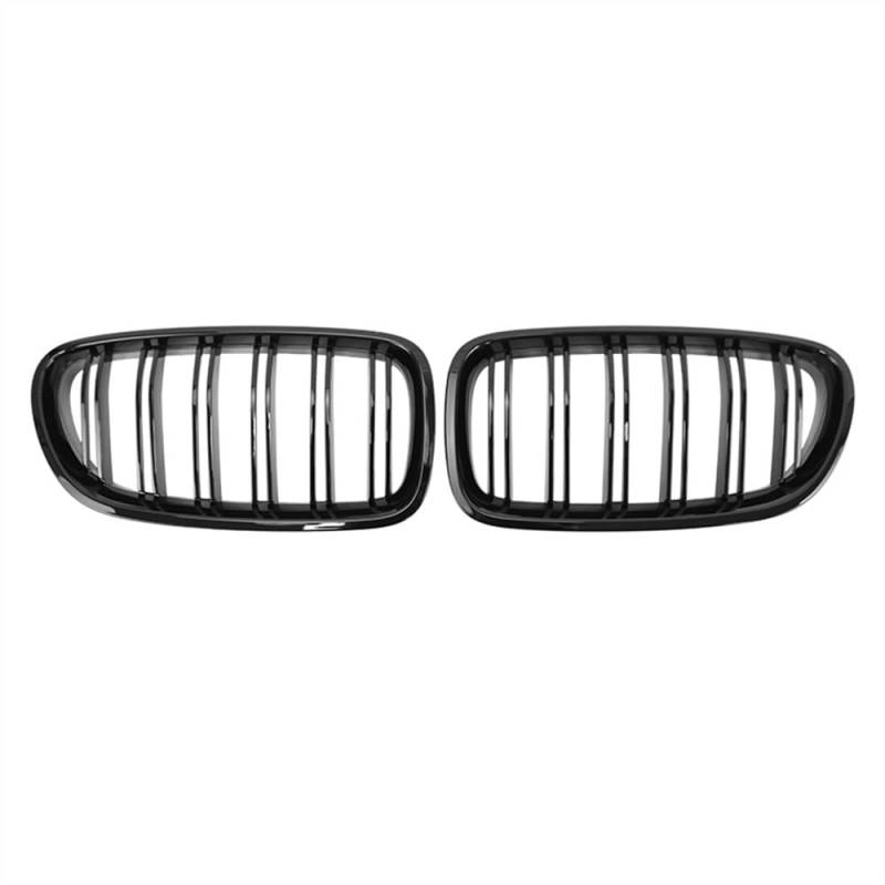 NFNVEKESD Auto-Frontgrillgitter Für BM&W 5 Series F10 F11 F18 520 523 525 520d 530d 540i 2010–2017 Kühlergrill Auto-Frontgrill Nieren-Racing-Grill Glänzend Schwarz Front Kühlergrille von NFNVEKESD