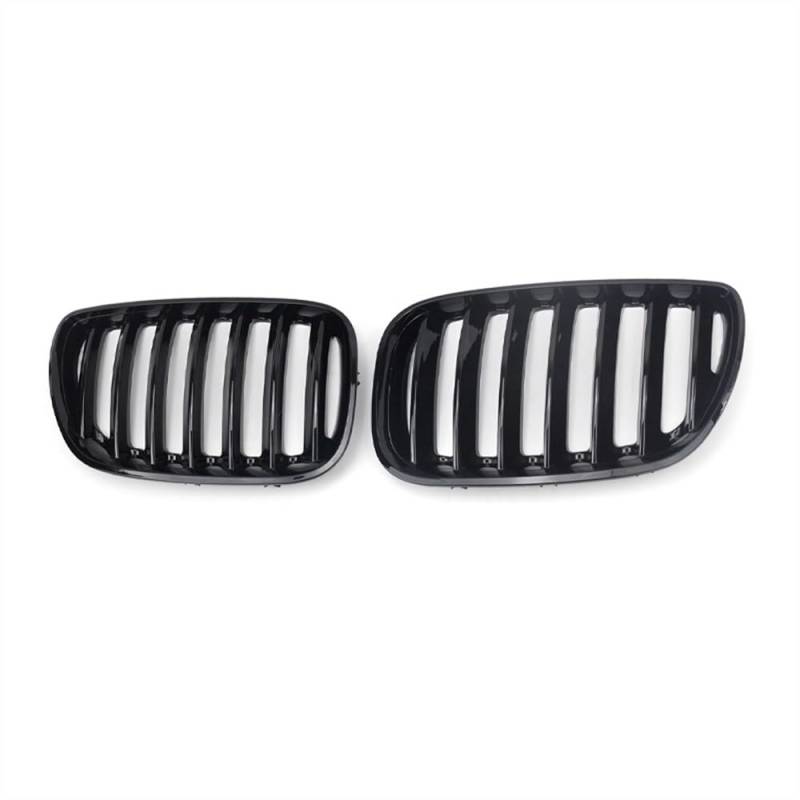 NFNVEKESD Auto-Frontgrillgitter Für BM&W X5 E53 Single Slat Glossy Black Grille 2004 2005 2006 Car Front Bumper Grilles Nierengrill Racing Grills Front Kühlergrille von NFNVEKESD