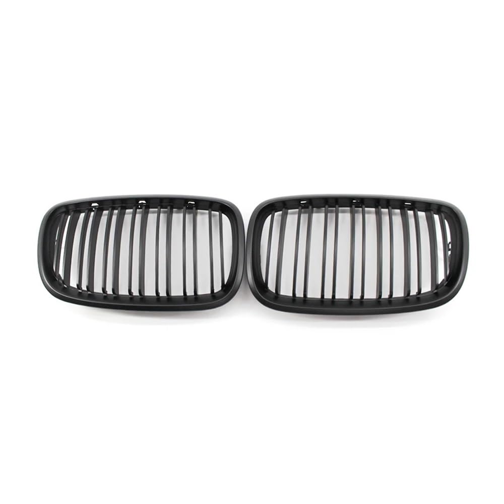 NFNVEKESD Auto-Frontgrillgitter Mattschwarzer Nierengrill Mit Doppellamellen Frontgrill Für BM&W Für X5 X6 E70 E71 2007–2010 2011 2012 2013 Auto-Styling Renngrills Front Kühlergrille(Mattschwarz) von NFNVEKESD