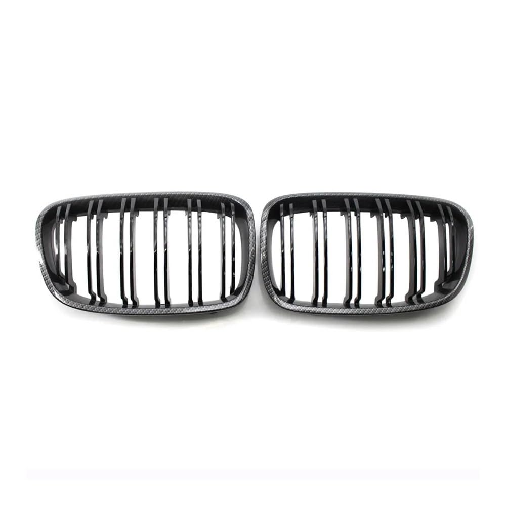 NFNVEKESD Auto-Frontgrillgitter Schwarz Glänzend Für BM&W Für F20 F21 118i 120i 140i Fließheck 2011 2012 2013 2014 Sport Niere Kühlergrill Carbon Faser Farbe Grill Front Kühlergrille(Kohlefaser) von NFNVEKESD