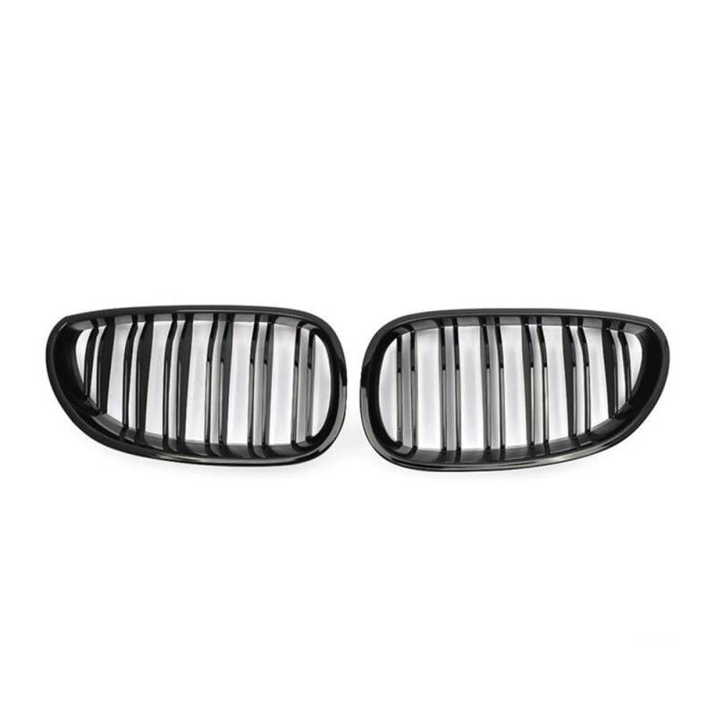 NFNVEKESD Auto-Frontgrillgitter Schwarzer Front-Nieren-Sportgitter-Haubengrill Für BM&W Für E60 E61 2003 2004 2005 2006 2007 2008 2009 Für M5 525i 528i 528xi 530i Front Kühlergrille von NFNVEKESD