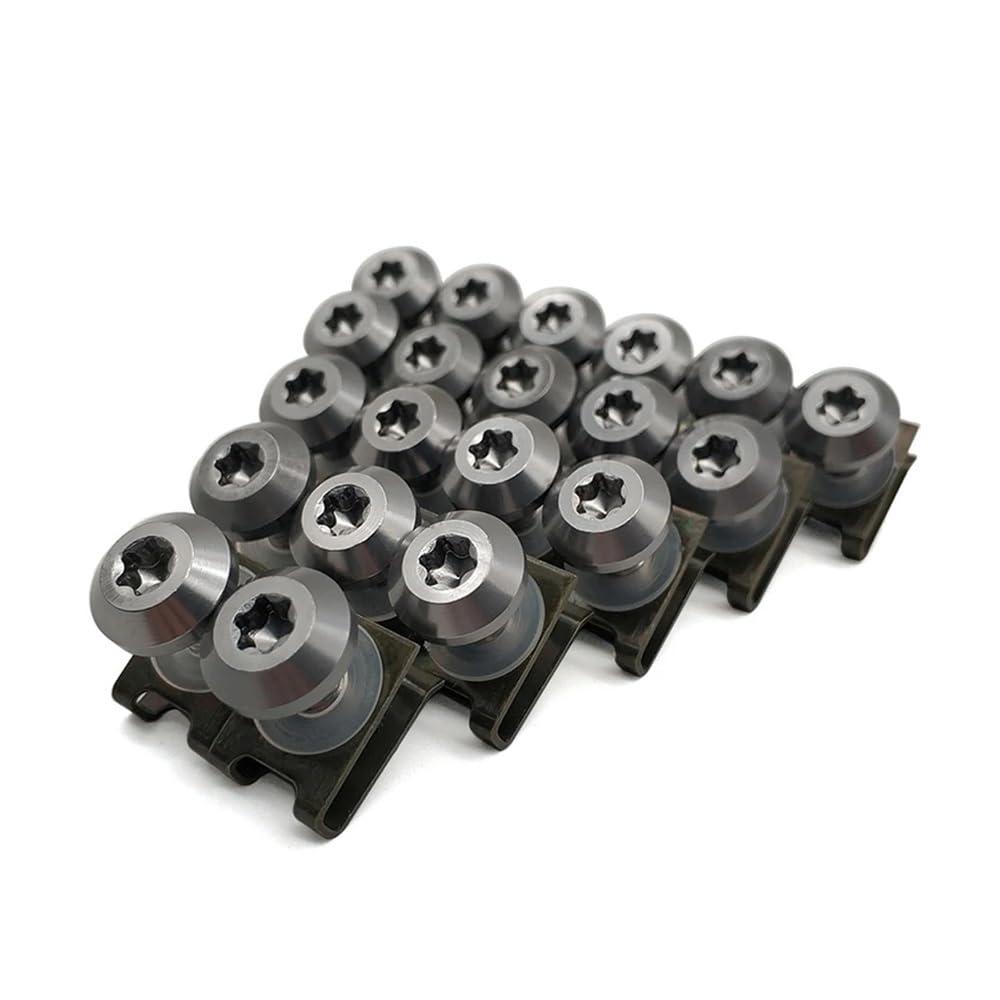 NFNVEKESD Karosserieschrauben Aluminium Motorrad Verkleidung Schrauben Clips Körper Frühling Bolzen Kit Für Du&Cati Für Monster Für S2R 800 748 916 996 998 Für SS1000(Gray) von NFNVEKESD