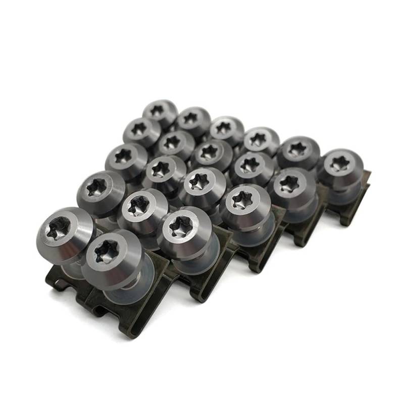 NFNVEKESD Karosserieschrauben Aluminium Motorrad Verkleidung Schrauben Clips Körper Frühling Bolzen Kit Für Hon┐da Für VT1100 Für GROM Für MSX125 Für Msx 125 300(Gray) von NFNVEKESD