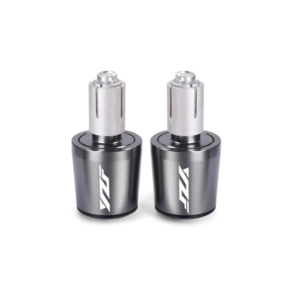 NFNVEKESD Lenkerendstopfen CNC Motorrad 22MM Lenker Griffe Griff Bar Kappe End Stecker Für Y&amaha Für YZF Für R3 Für R25 Für R6 Für R15 Für R1 Für R125 2019 2020 2021(Titanium) von NFNVEKESD