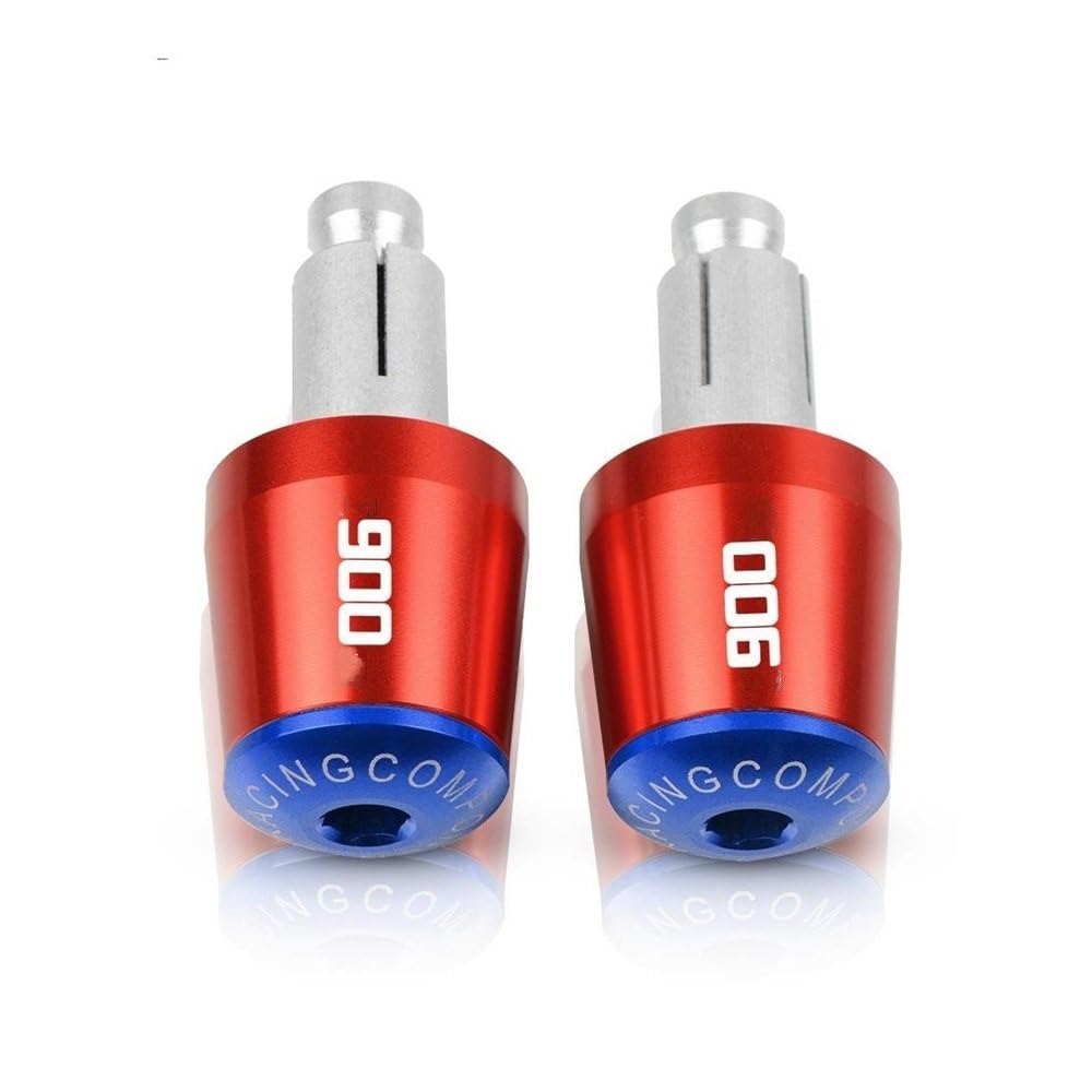 NFNVEKESD Lenkerendstopfen Für K&awasaki Z900RS Z900 RS 2018 2019 2020 2021 Bar Ends Motorrad Lenker Griffe Endkappe Anti Vibration Slider Plugs(Red Blue) von NFNVEKESD