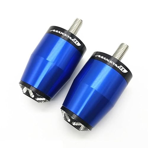 NFNVEKESD Lenkerendstopfen Für SYM Für MAXSYM TL 500 Maxsym TL500 2020 Zubehör Motorrad CNC Lenker Griffe Griff Bar Ends Stecker Anti Vibration(Blue) von NFNVEKESD