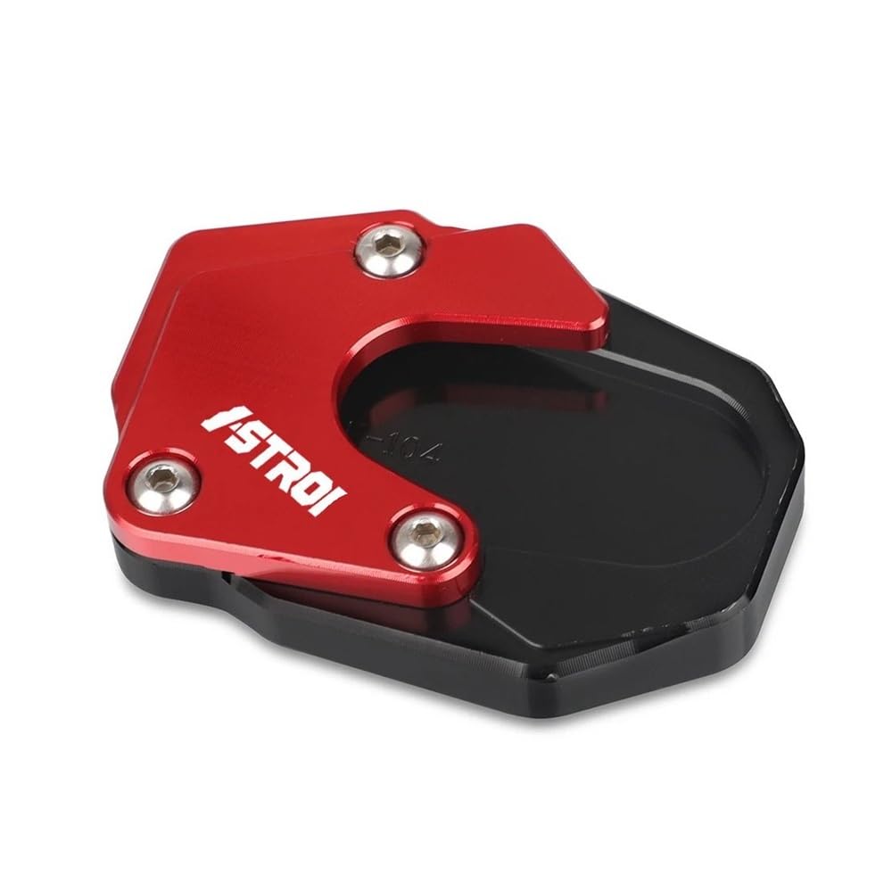 NFNVEKESD Motorrad-Seitenständerpolster Für Suzu&ki Für VSTROM V-Storm 800 1050 DE 800DE 1050DE 2023 2024 Accesorios Seite Stehen Enlarger Pad Kickstand Verlängerung Platte(VSTROM logo-01) von NFNVEKESD