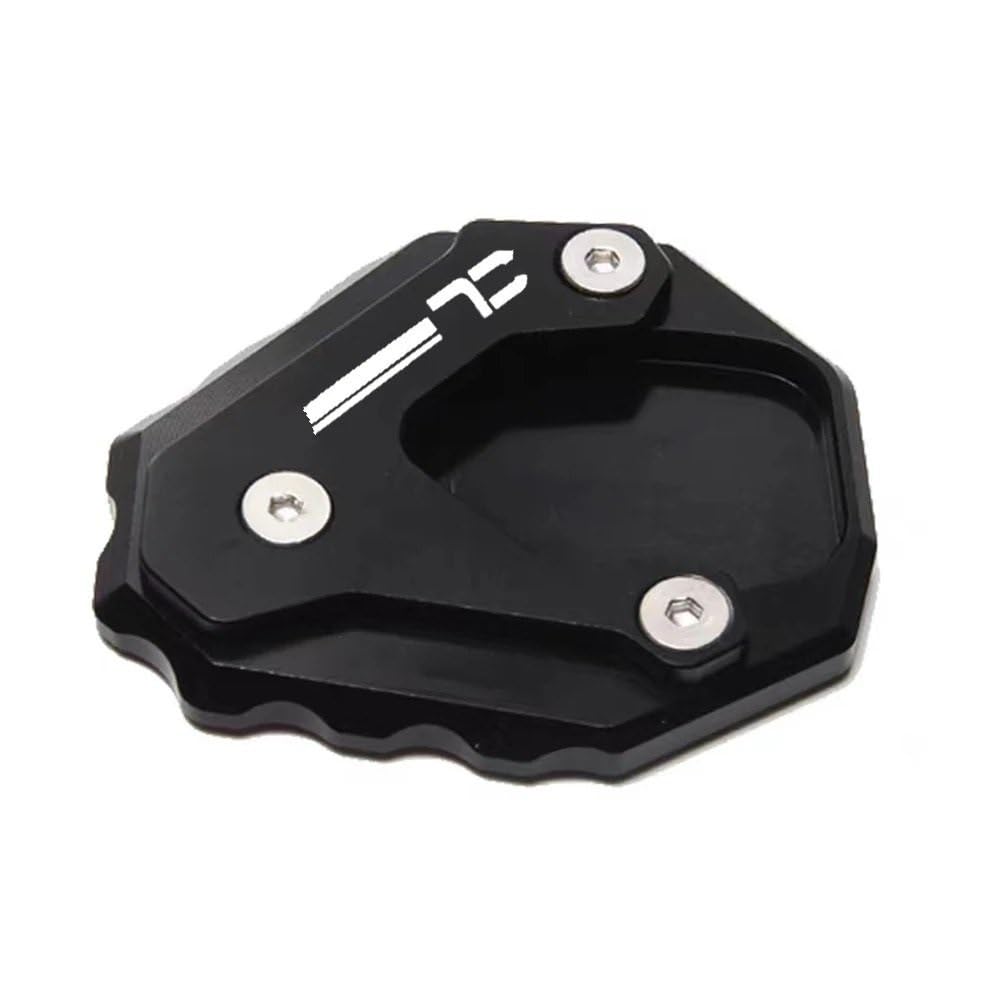 NFNVEKESD Motorrad-Seitenständerpolster Motorrad CNC Ständer Seite Stehen Verlängerung Pad Enlarger Unterstützung Platte Für Für CL500 Für CL 500 Für Cl500 2023(Black) von NFNVEKESD