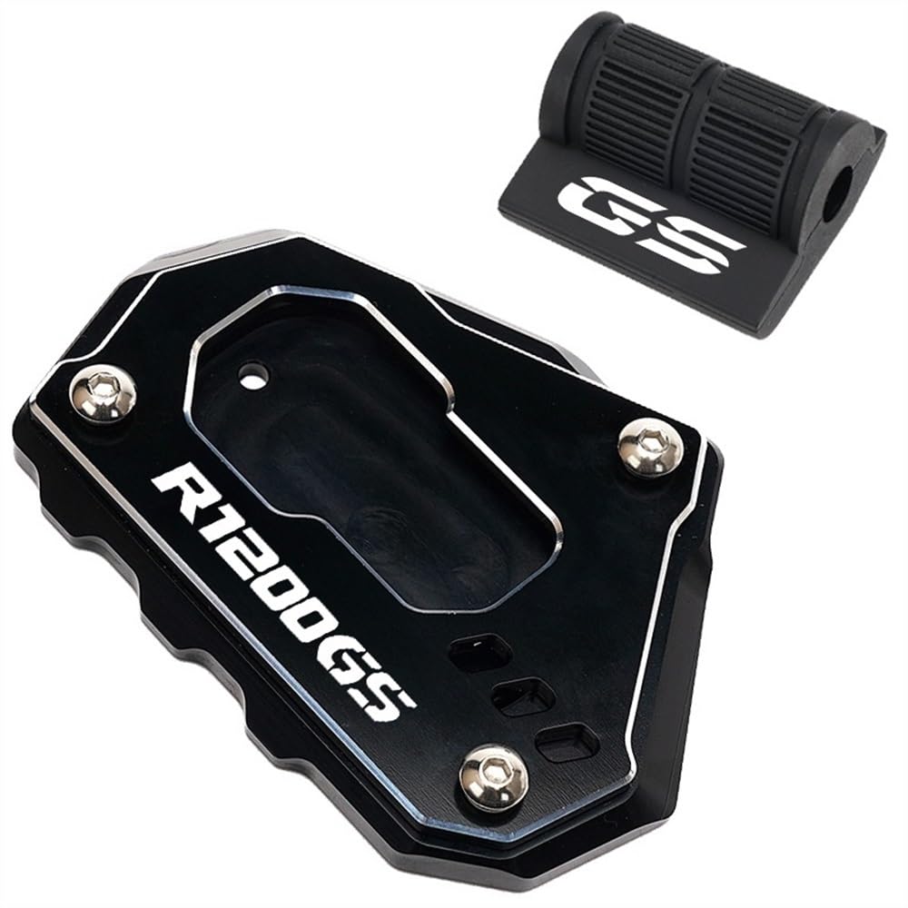 NFNVEKESD Motorrad-Seitenständerpolster Motorrad Ständer Seite Stehen Enlarger Pad Pedal Abdeckung Für Für R1200GS Für R1250GS Für R 1200 1250 GS Für Abenteuer ADV GSA(R1200GS-Black) von NFNVEKESD