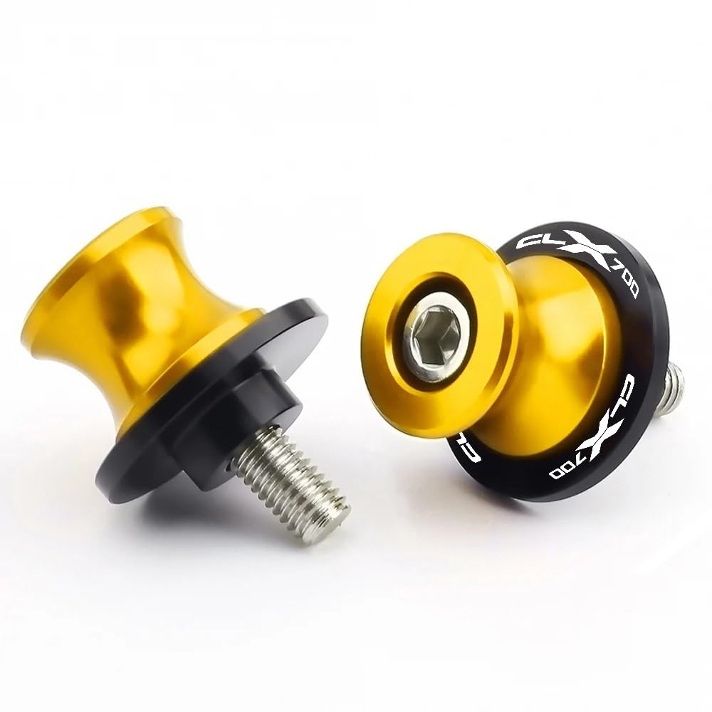 NFNVEKESD Spulenschieber Für CFM&OTO Für Clx700 Für Clx 700 Schwinge Spool Slider Schraube Stehen 10MM Schrauben Motorrad(Gold) von NFNVEKESD