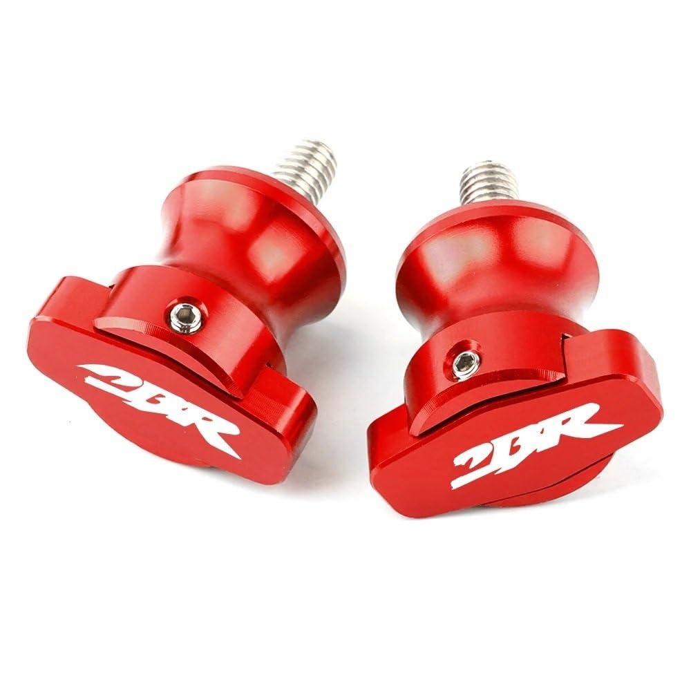 NFNVEKESD Spulenschieber Für Hon┐da Für CBR1000RR Für CBR6000RR Für CBR954RR Motorrad Rahmen Steht 8 MM Schrauben Sliders Schwinge Spulen Slider(Red) von NFNVEKESD