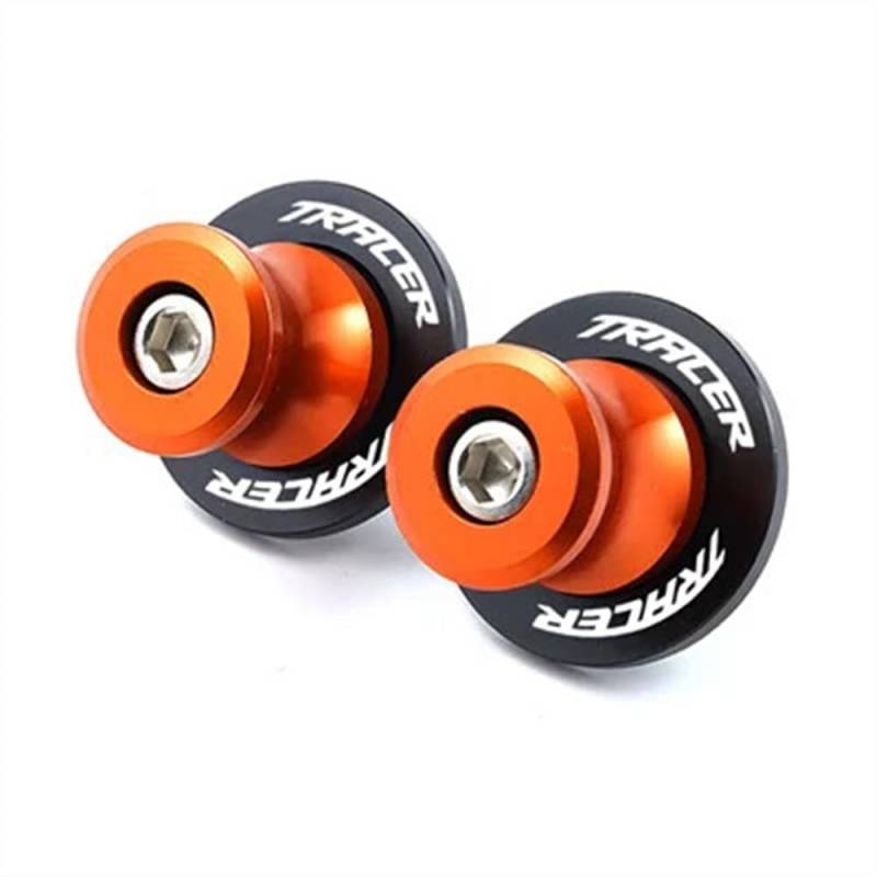 NFNVEKESD Spulenschieber Für Y&amaha Für Tracer 900 700 GT Für Tracer 9 7 Gt Für Tracer900 Für Tracer700 Motorrad M6 Schwinge Spulen Stehen Schrauben Slider(S-Orange) von NFNVEKESD