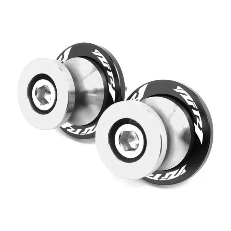 NFNVEKESD Spulenschieber Für Y&amaha Für YZF R1 1999-2023 Schwinge Spulen Sliders Stand Schrauben CNC Motorrad M6 6MM 1 Paar Schrauben(Silver) von NFNVEKESD