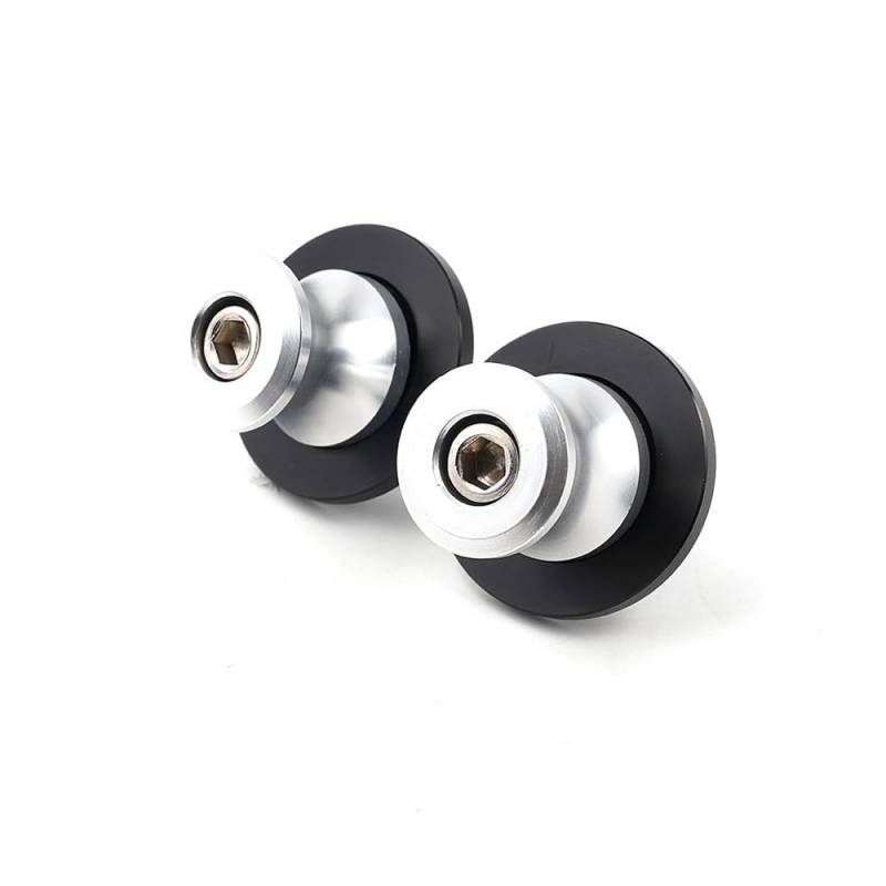 NFNVEKESD Spulenschieber Motorrad Für Zon&TES Für G1 125 Für ZT125 Für G1 ZT125U Für ZT 310R Schwinge Spulen Sliders Stehen 8mm Schrauben(Silver) von NFNVEKESD