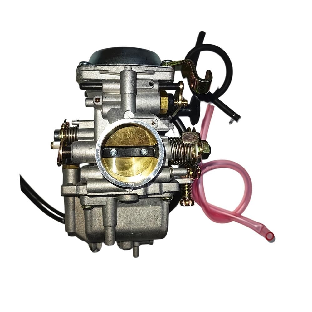 NFNVEKESD Vergaser Carb Motorrad Vergaser Für Y&amaha Für Sr250 Roketa Jianshe JS400-7 Hensim HS400 Scout 300CC-400CC Carb(Cable) von NFNVEKESD