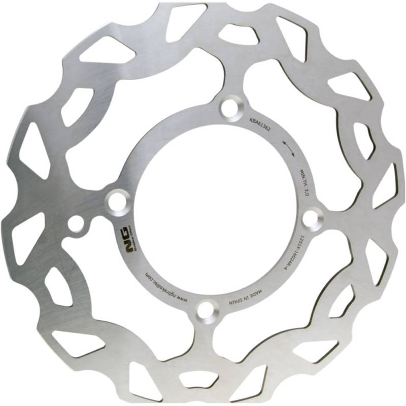 Ng brake disc ng1251x scheibenbremse bremsscheibe ng wavy für beta 50 rr enduro, motard (2012-) vorn von NG Brake Disc